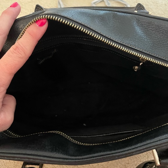 Anya Hindmarch black leather satchel Excellent shape - Picture 5 of 16